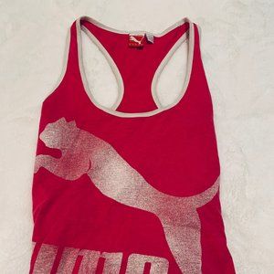 Puma Tank Top, Pink, Size Small (S)